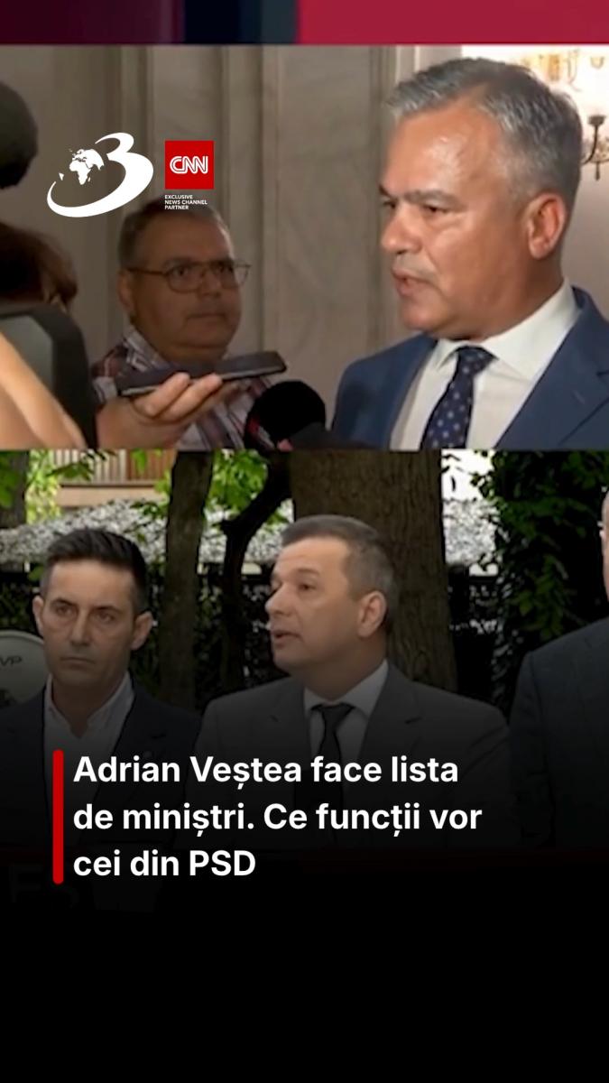 Adrian Veștea face lista de miniștri. Ce funcții vor cei din PSD