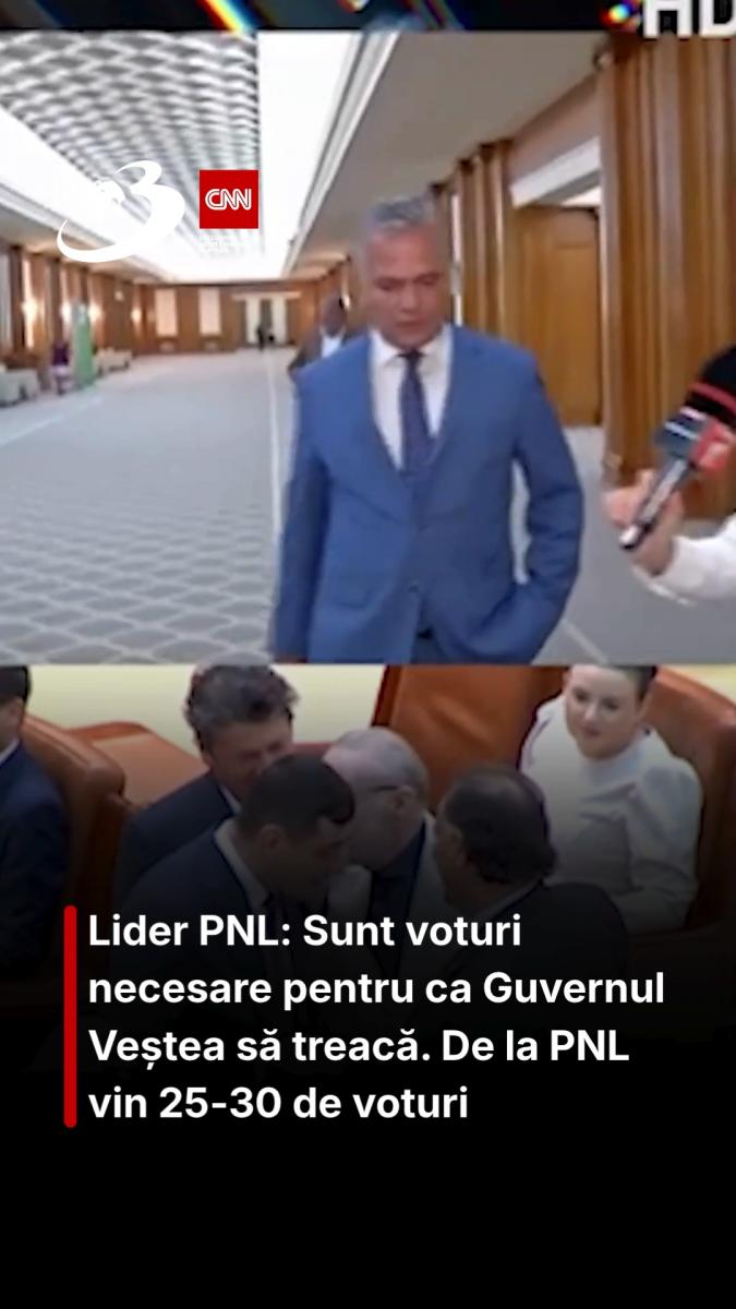 Lider PNL: Sunt voturi necesare pentru ca Guvernul Veștea să treacă. De la PNL vin 25-30 de voturi