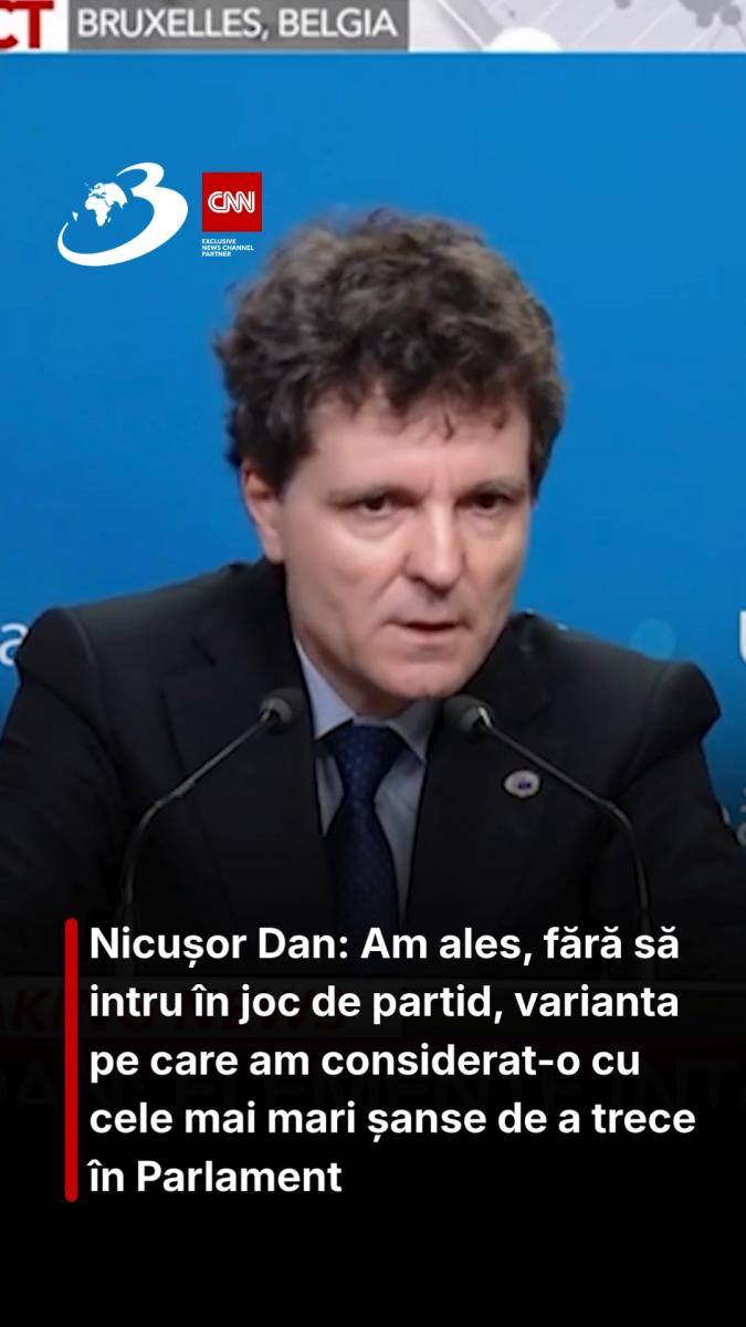 Nicușor Dan: Am ales, fără să intru în joc de partid, varianta pe care am considerat-o cu cele mai mari șanse de a trece în Parlament