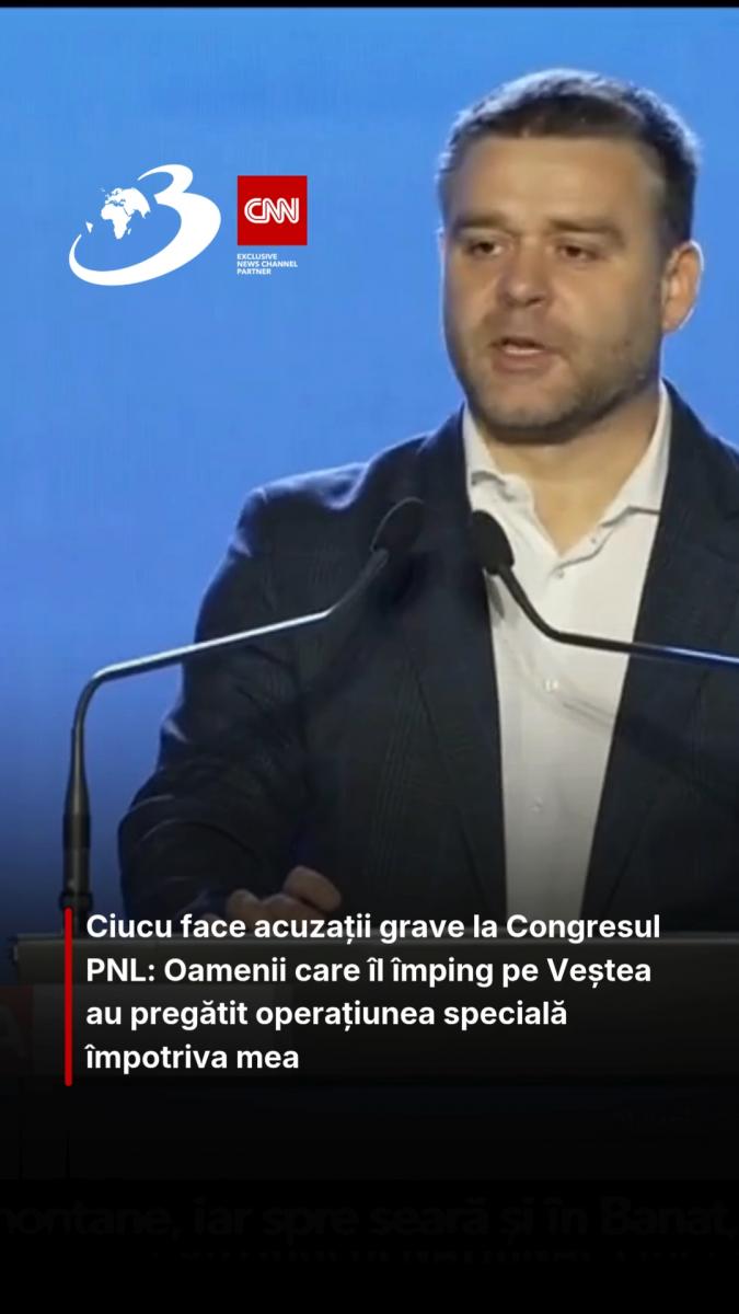 Ciucu face acuzații grave la Congresul PNL: Oamenii care îl împing pe Veștea au pregătit operațiunea specială împotriva mea