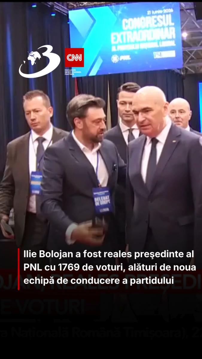 Ilie Bolojan a fost reales preşedinte al PNL cu 1769 de voturi, alături de noua echipă de conducere a partidului