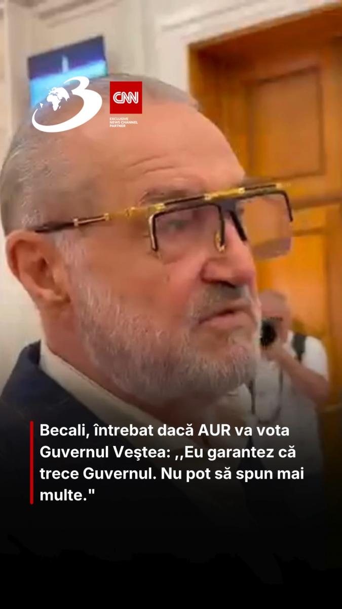 Becali, întrebat dacă AUR va vota Guvernul Veştea: ,,Eu garantez că trece Guvernul. Nu pot să spun mai multe.