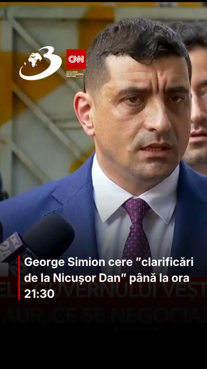 George Simion cere ”clarificări de la Nicușor Dan” până la ora 21:30