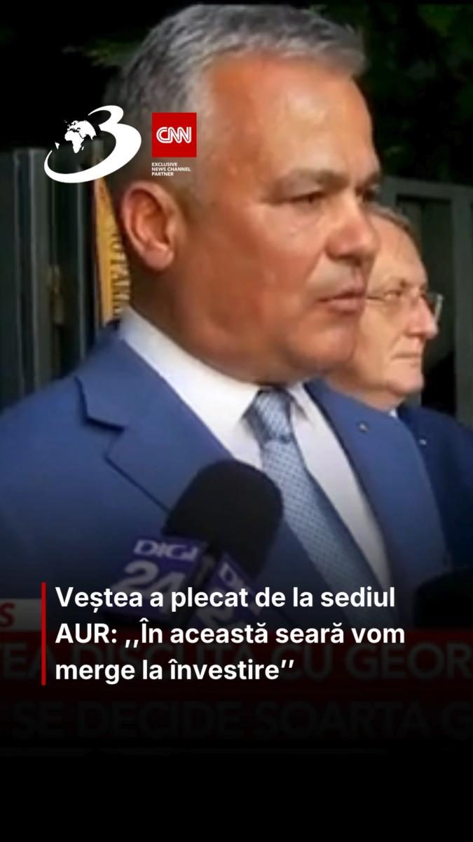 Veștea a plecat de la sediul AUR: ,,În această seară vom merge la învestire’’