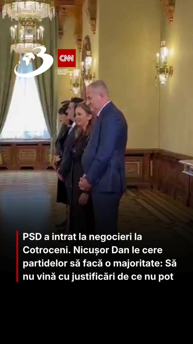 PSD a intrat la negocieri la Cotroceni. Nicușor Dan le cere partidelor să facă o majoritate: Să nu vină cu justificări de ce nu pot