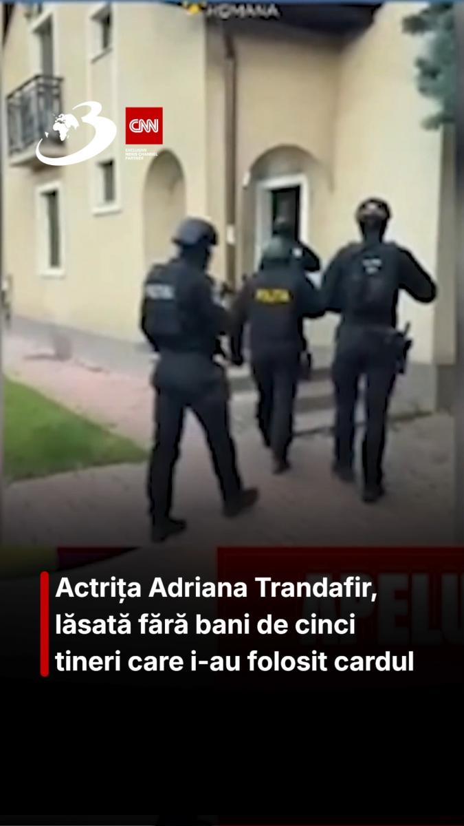 Actrița Adriana Trandafir, lăsată fără bani de cinci tineri care i-au folosit cardul