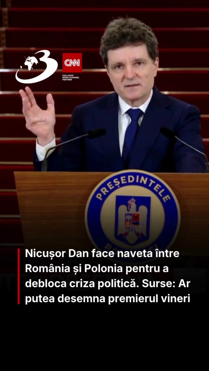 Nicușor Dan face naveta între România și Polonia pentru a debloca criza politică. Surse: Ar putea desemna premierul vineri
