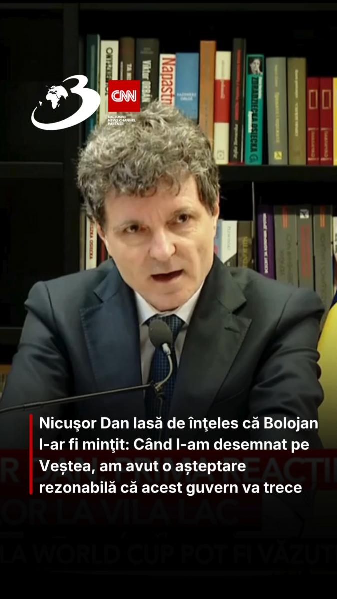 Nicuşor Dan lasă de înţeles că Bolojan l-ar fi minţit: Când l-am desemnat pe Veștea, am avut o așteptare rezonabilă că acest guvern va trece
