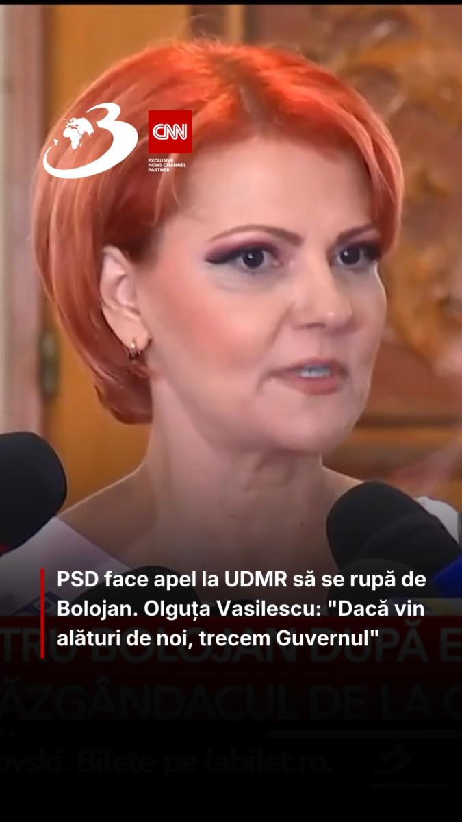 PSD face apel la UDMR să se rupă de Bolojan. Olguța Vasilescu: 