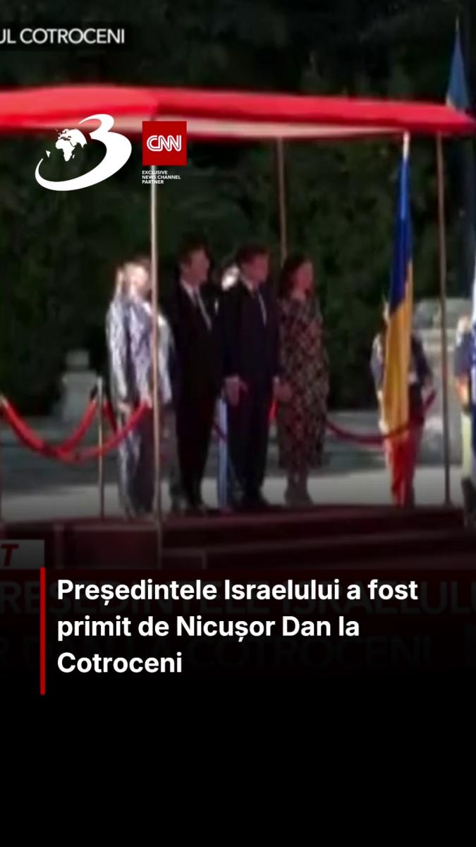 Președintele Israelului a fost primit de Nicușor Dan la Cotroceni
