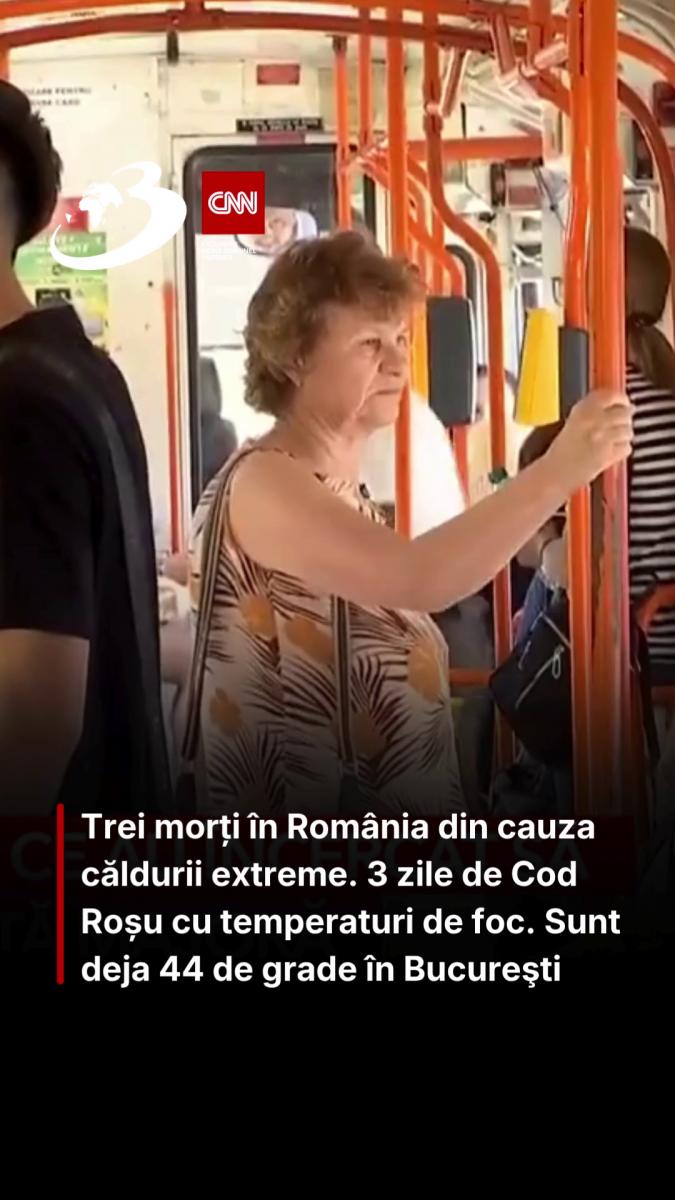 Trei morți în România din cauza căldurii extreme. 3 zile de Cod Roșu cu temperaturi de foc. Sunt deja 44 de grade în Bucureşti