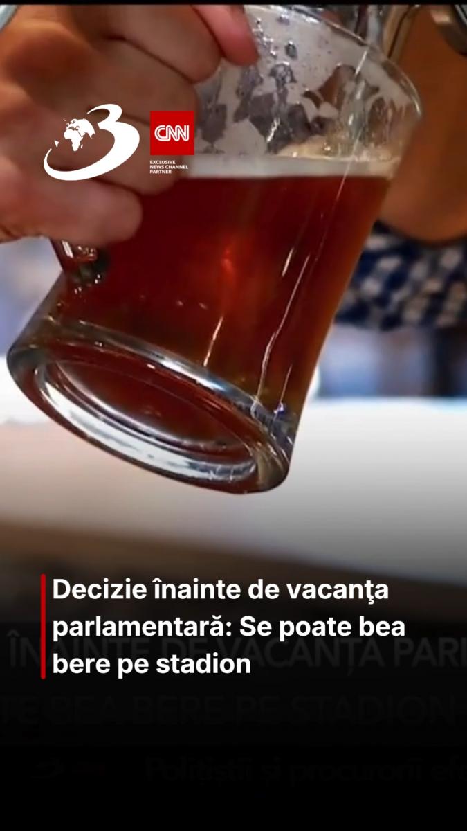  Decizie înainte de vacanţa parlamentară: Se poate bea bere pe stadion