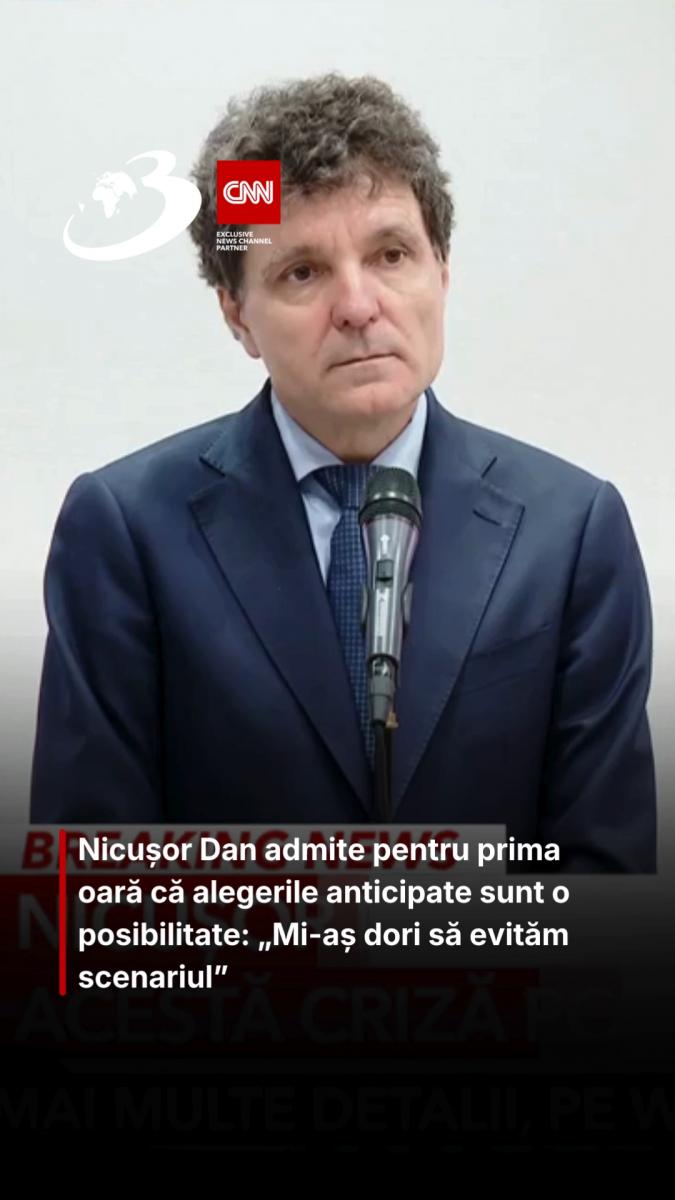 Nicușor Dan admite pentru prima oară că alegerile anticipate sunt o posibilitate: „Mi-aș dori să evităm scenariul”