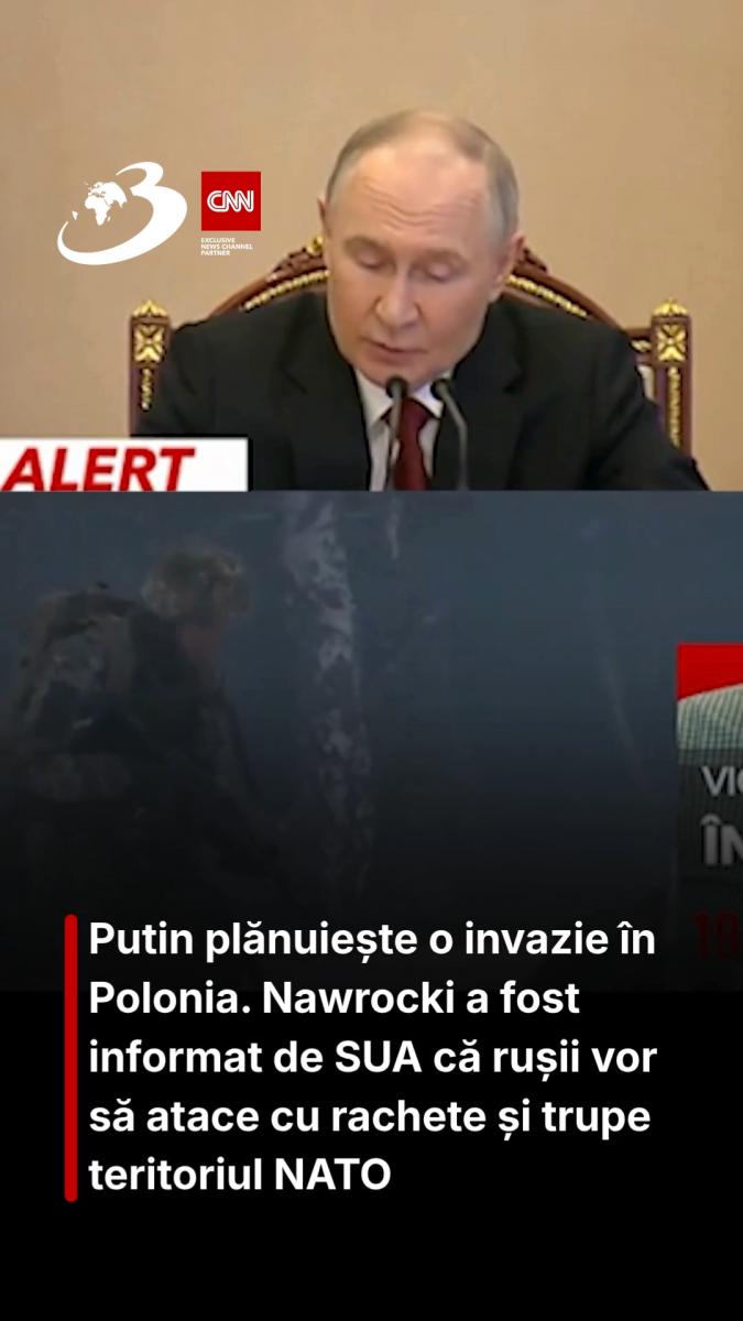 Putin plănuiește o invazie în Polonia. Nawrocki a fost informat de SUA că rușii vor să atace cu rachete și trupe teritoriul NATO