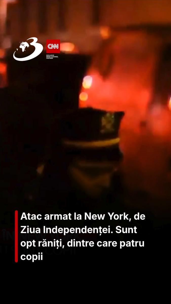 Atac armat la New York, de Ziua Independenței. Sunt opt răniți, dintre care patru copii