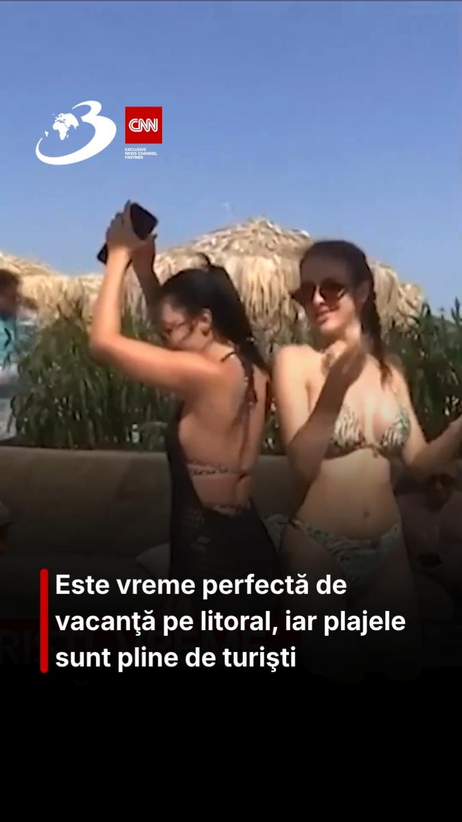 Este vreme perfectă de vacanţă pe litoral, iar plajele sunt pline de turişti