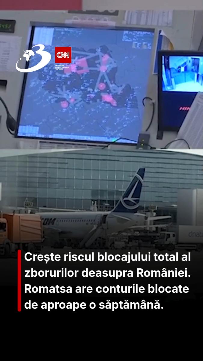 Crește riscul blocajului total al zborurilor deasupra României. Romatsa are conturile blocate de aproape o săptămână.