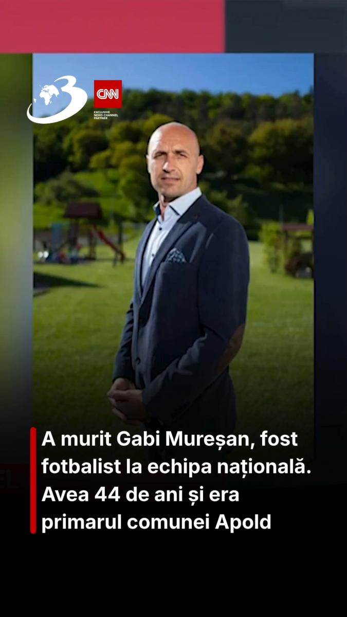 A murit Gabi Mureșan, fost fotbalist la echipa națională. Avea 44 de ani și era primarul comunei Apold
