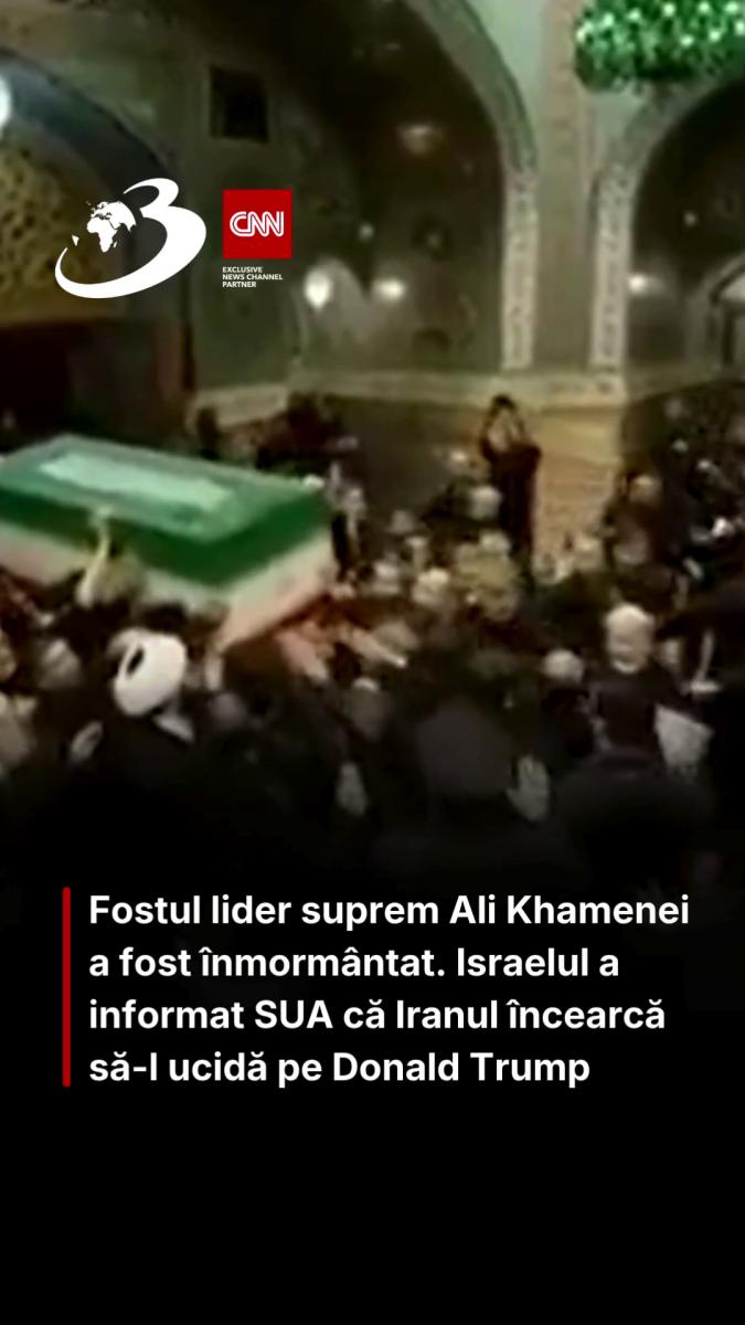 Fostul lider suprem Ali Khamenei a fost înmormântat. Israelul a informat SUA că Iranul încearcă să-l ucidă pe Donald Trump