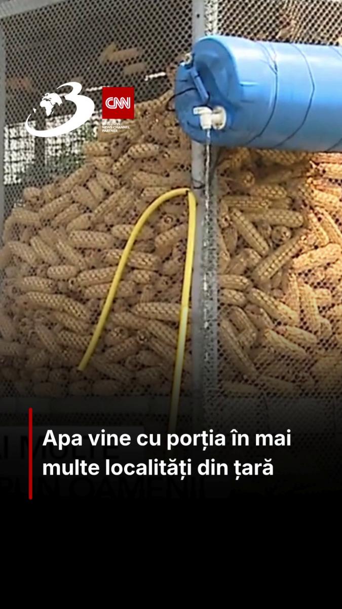  Apa vine cu porția în mai multe localități din țară 
