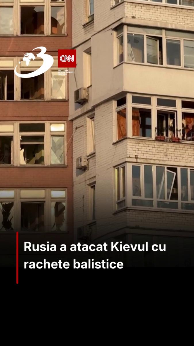 Rusia a atacat Kievul cu rachete balistice
