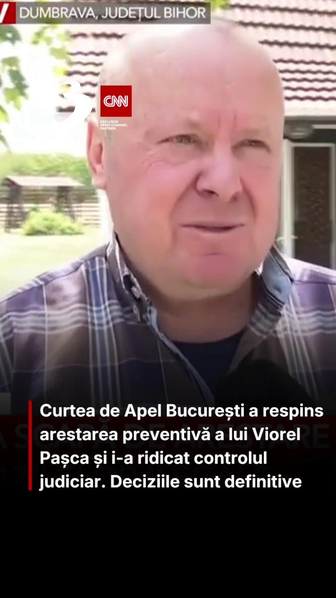 Curtea de Apel București a respins arestarea preventivă a lui Viorel Pașca și i-a ridicat controlul judiciar. Deciziile sunt definitive
