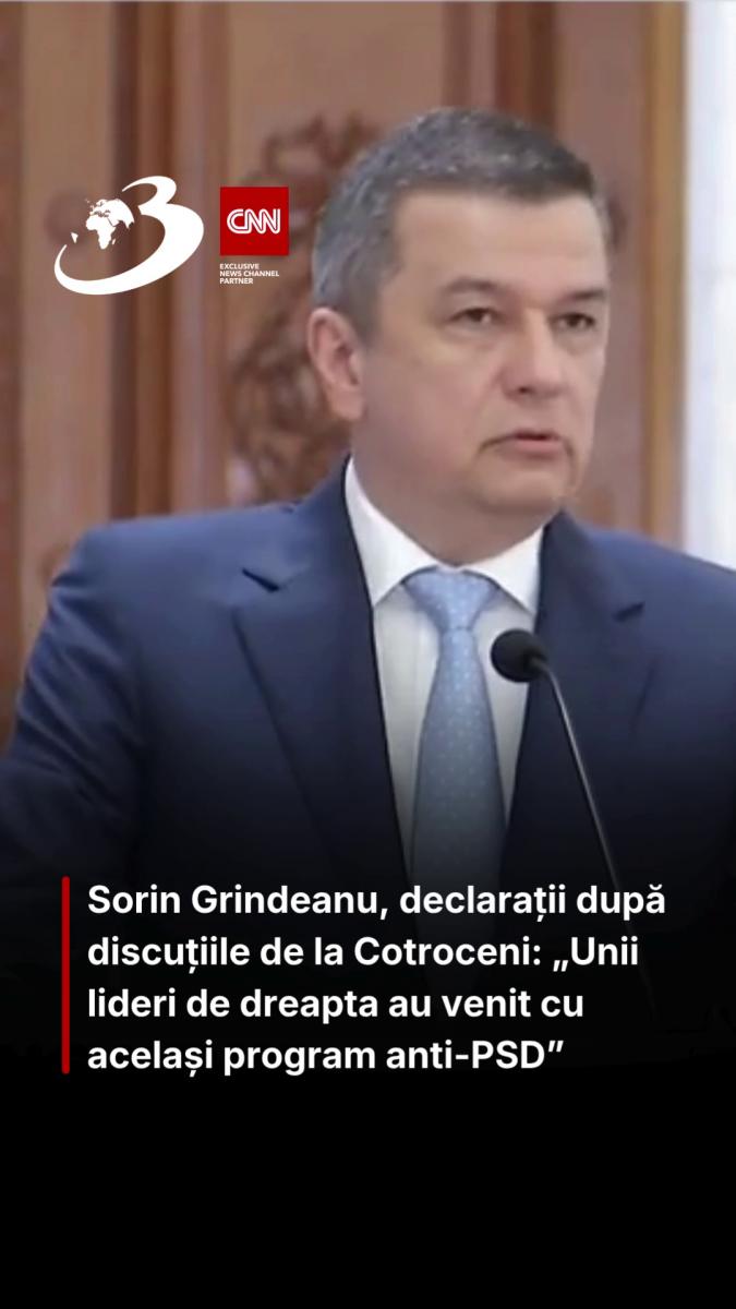 Sorin Grindeanu, declarații după discuțiile de la Cotroceni: „Unii lideri de dreapta au venit cu același program anti-PSD”