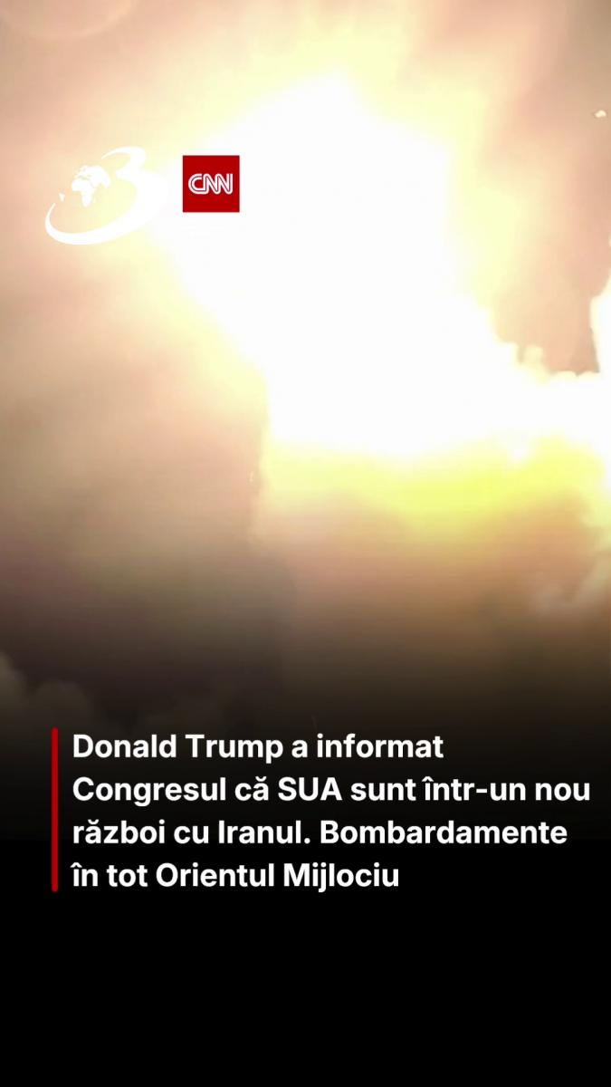Donald Trump a informat Congresul că SUA sunt într-un nou război cu Iranul. Bombardamente în tot Orientul Mijlociu