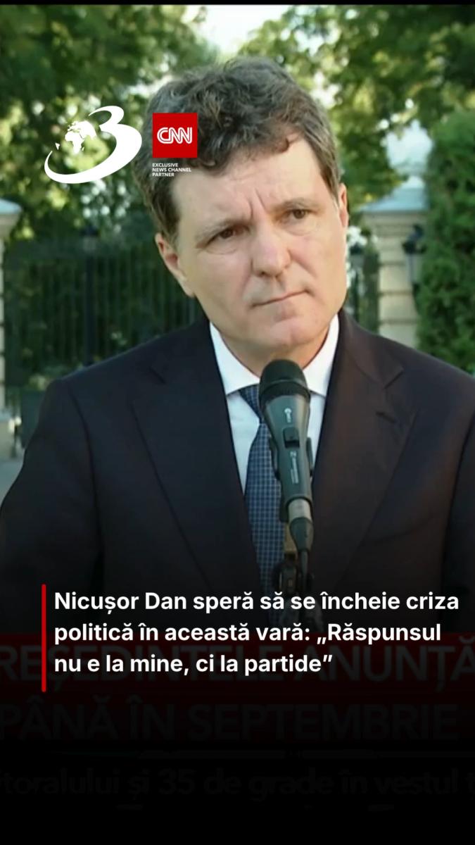 Nicușor Dan speră să se încheie criza politică în această vară: „Răspunsul nu e la mine, ci la partide”