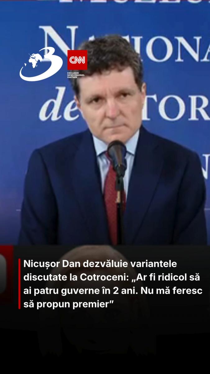 Nicușor Dan dezvăluie variantele discutate la Cotroceni: „Ar fi ridicol să ai patru guverne în 2 ani. Nu mă feresc să propun premier”