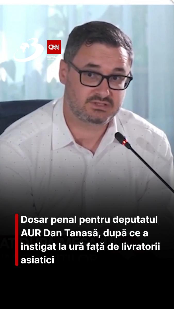 Dosar penal pentru deputatul AUR Dan Tanasă, după ce a instigat la ură față de livratorii asiatici