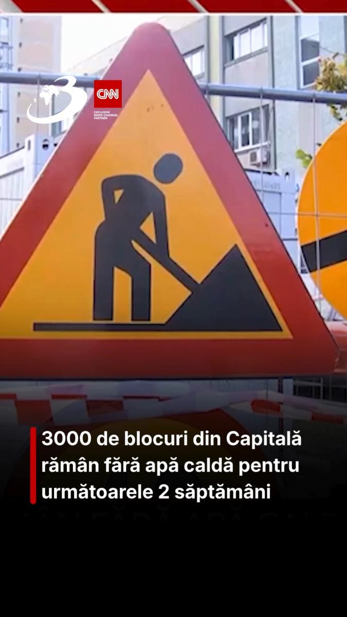 3000 de blocuri din Capitală rămân fără apă caldă pentru următoarele 2 săptămâni