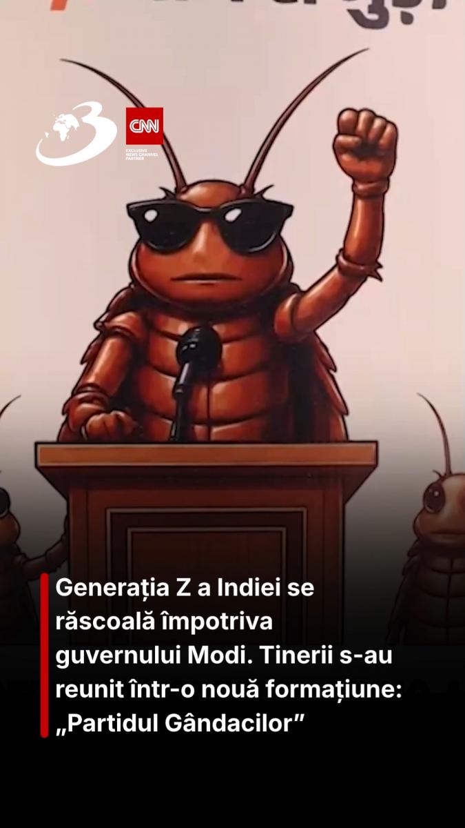 Generația Z a Indiei se răscoală împotriva guvernului Modi. Tinerii s-au reunit într-o nouă formațiune: „Partidul Gândacilor”