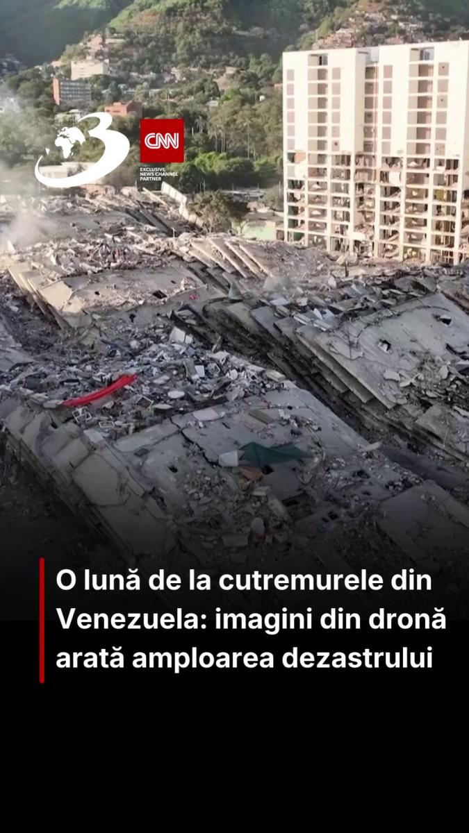 O lună de la cutremurele din Venezuela: imagini din dronă arată amploarea dezastrului 