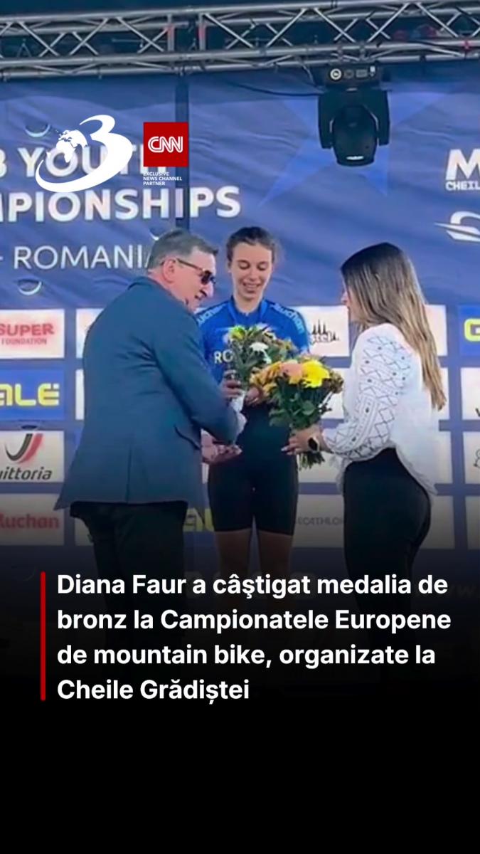 Diana Faur a câştigat medalia de bronz la Campionatele Europene de mountain bike, organizate la Cheile Grădiștei