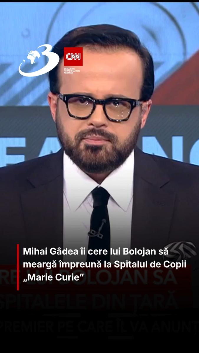 Mihai Gâdea îi cere lui Bolojan să meargă împreună la Spitalul de Copii „Marie Curie”
