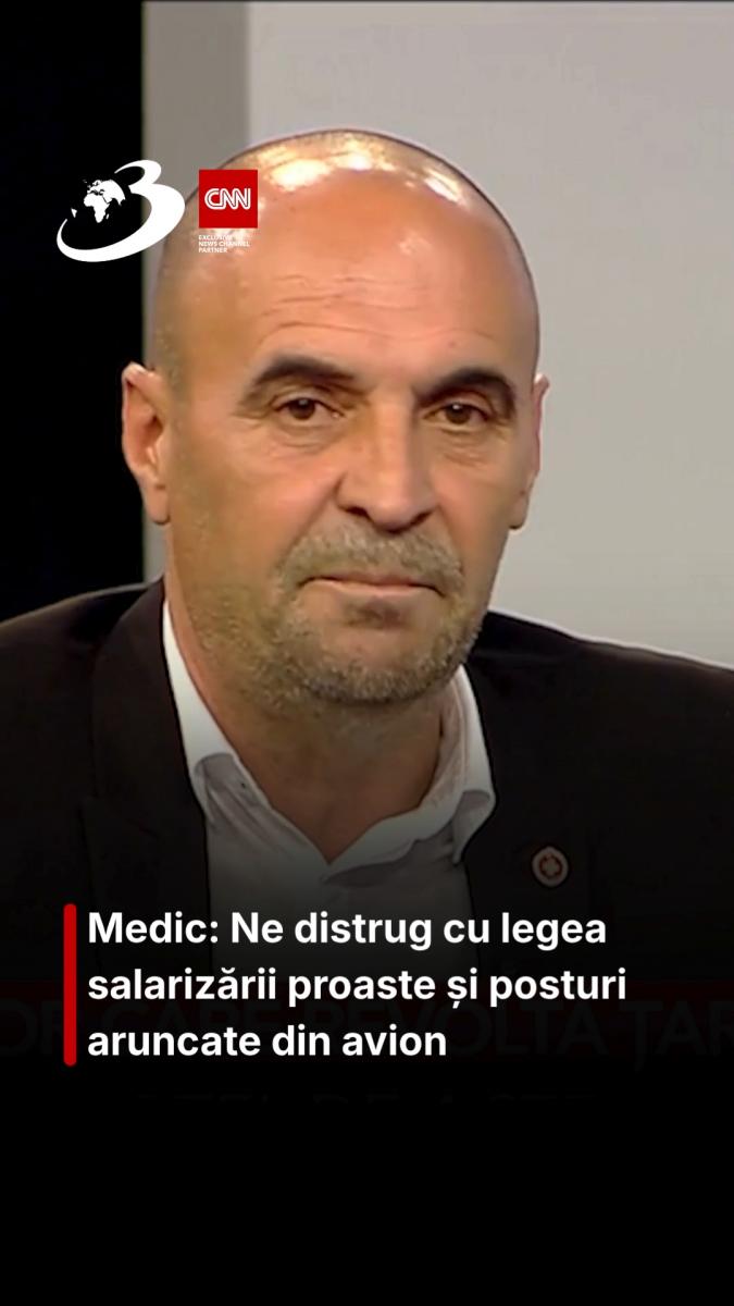 Medic: Ne distrug cu legea salarizării proaste și posturi aruncate din avion