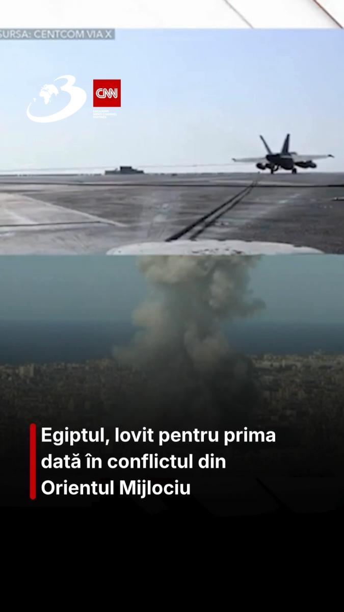 Egiptul, lovit pentru prima dată în conflictul din Orientul Mijlociu