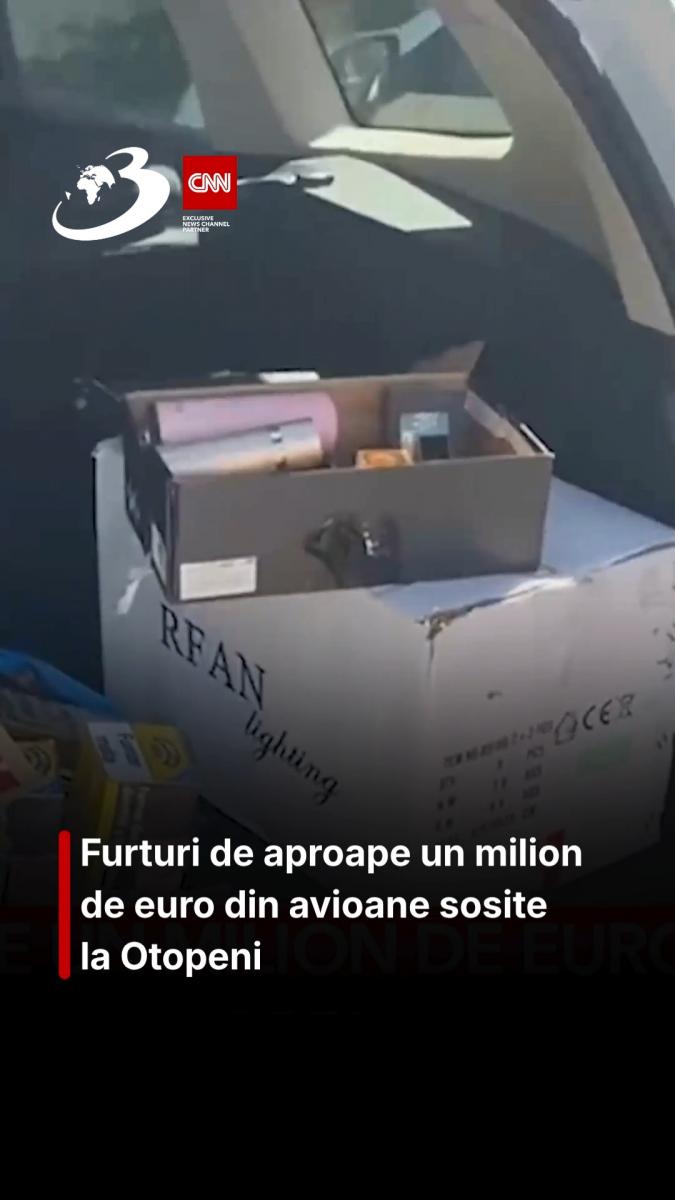 Furturi de aproape un milion de euro din avioane sosite la Otopeni