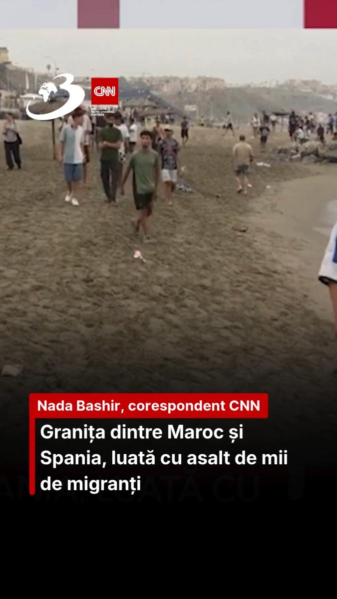 Granița dintre Maroc și Spania, luată cu asalt de mii de migranți