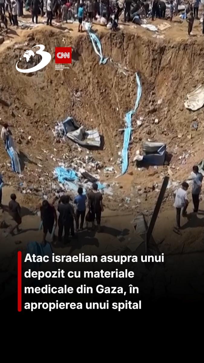 Atac israelian asupra unui depozit cu materiale medicale din Gaza, în apropierea unui spital