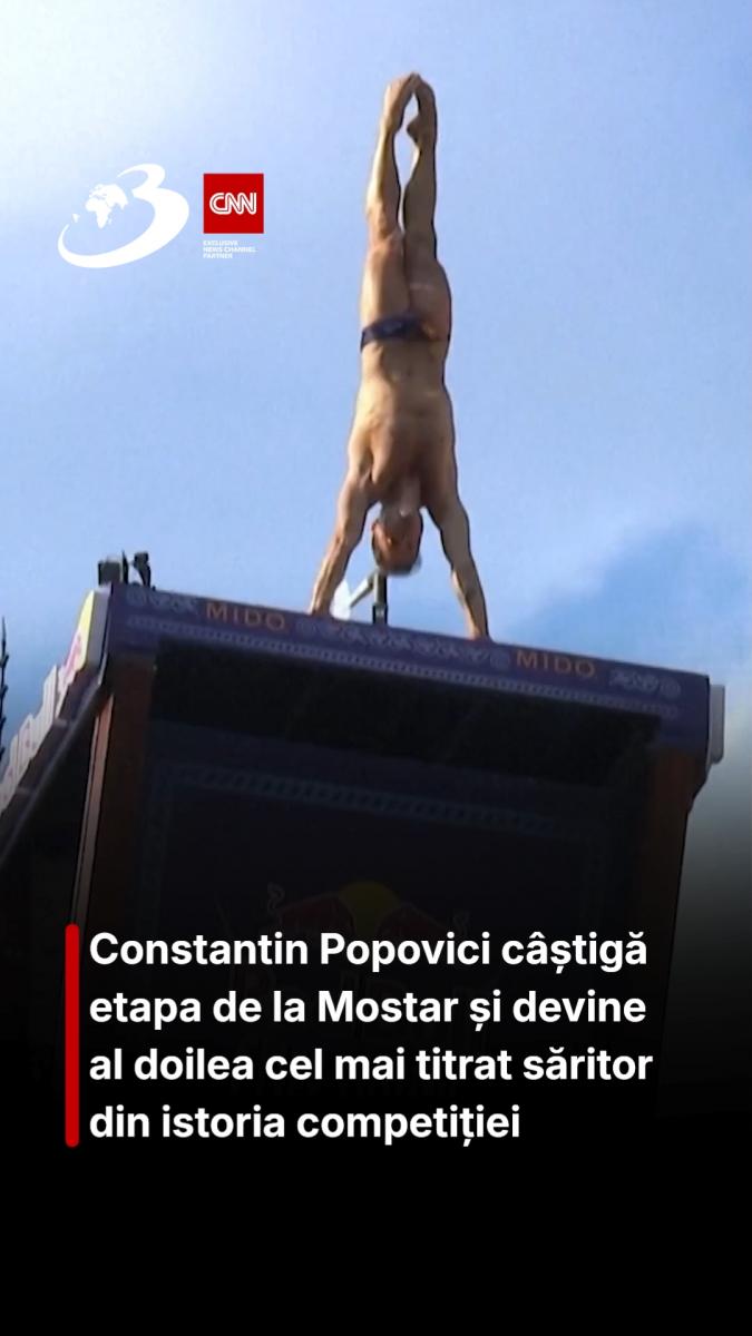 Românul Constantin Popovici câștigă etapa de la Mostar și devine al doilea cel mai titrat săritor din istoria competiției