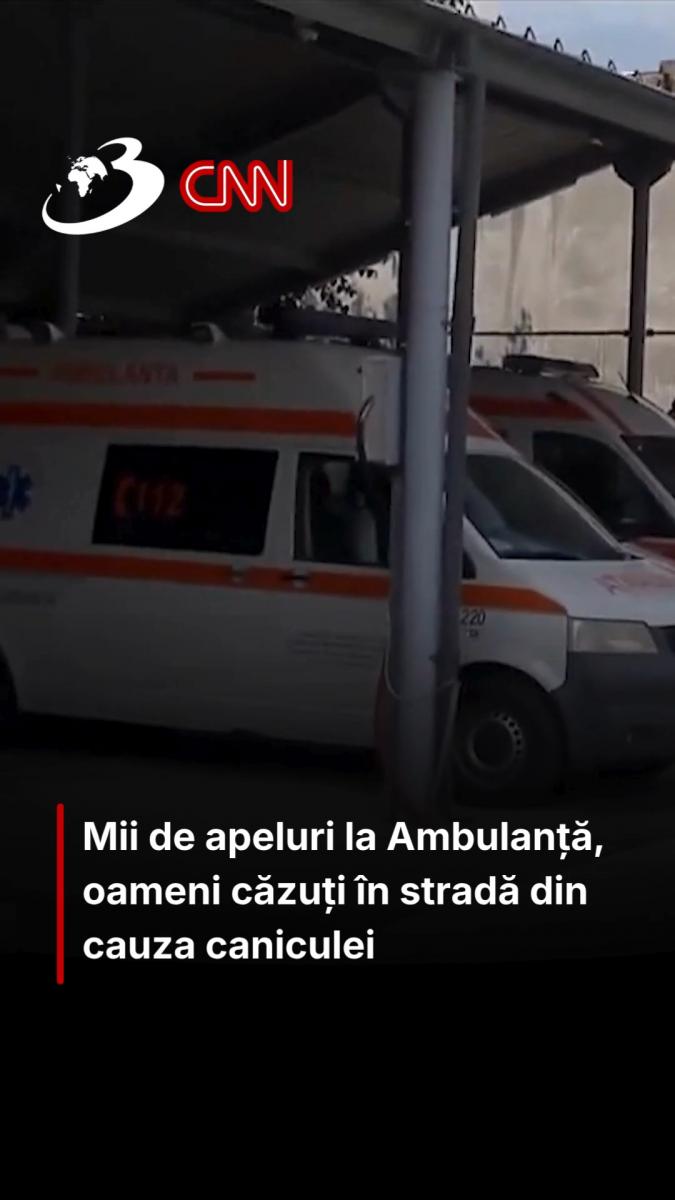 Mii de apeluri la Ambulanță, oameni căzuți în stradă din cauza caniculei