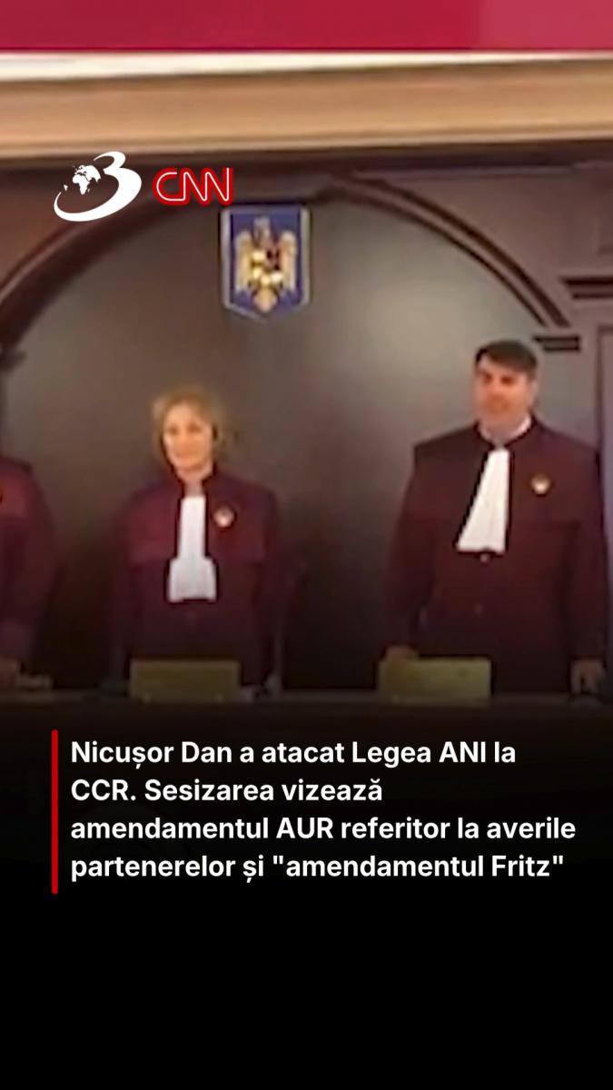 Nicușor Dan a atacat Legea ANI la CCR. Sesizarea vizează amendamentul AUR referitor la averile partenerelor și 