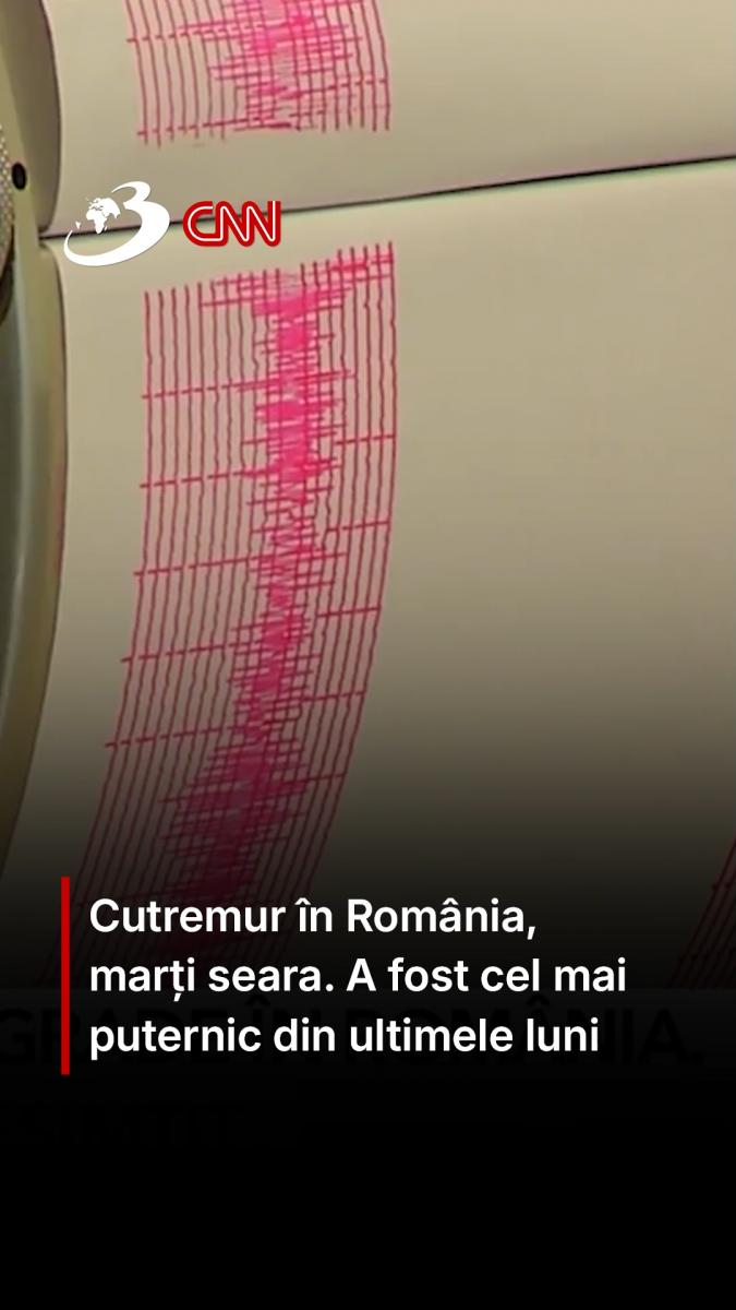Cutremur în România, marți seara. A fost cel mai puternic din ultimele luni