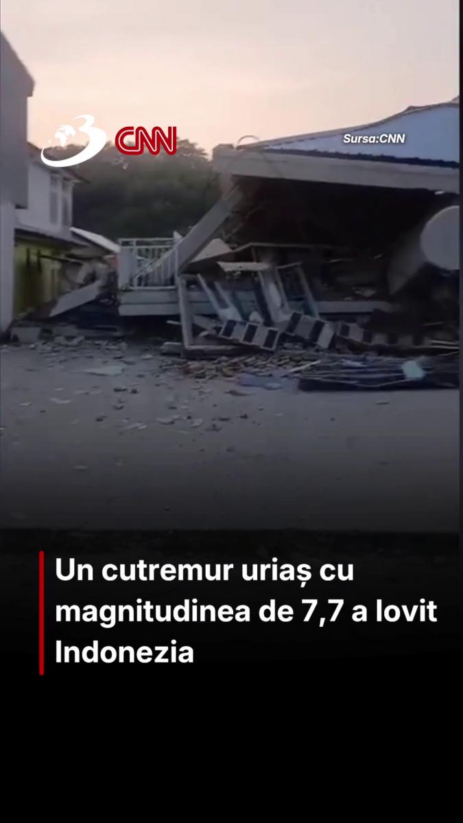 Un cutremur uriaș de 7,7 a lovit Indonezia. Sunt cel puțin 38 de morți 