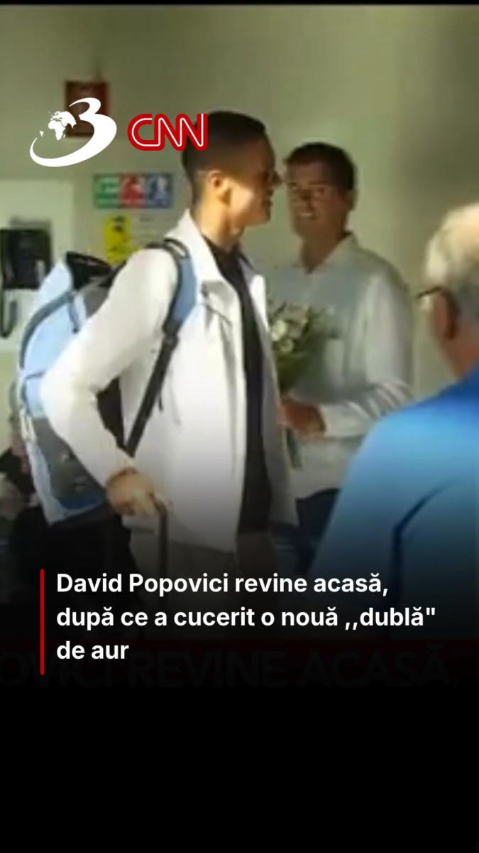 David Popovici revine acasă, după ce a cucerit o nouă ,,dublă