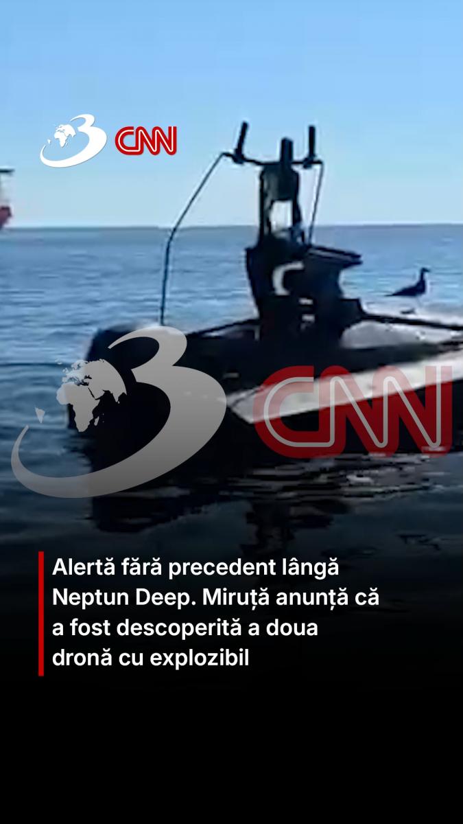 Alertă fără precedent lângă Neptun Deep. Miruță anunță că a fost descoperită a doua dronă cu explozibil