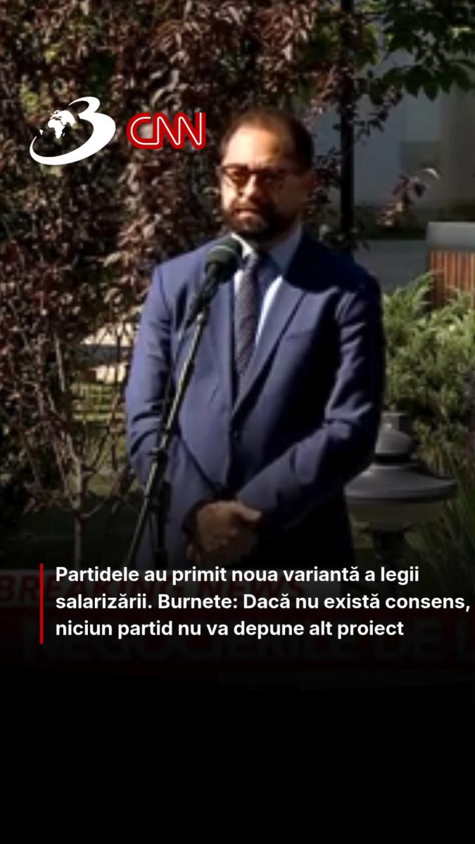 Partidele au primit noua variantă a legii salarizării. Burnete: Dacă nu există consens, niciun partid nu va depune alt proiect