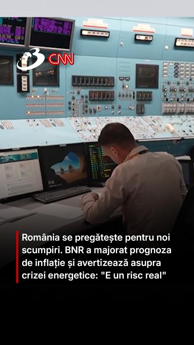 România se pregătește pentru noi scumpiri. BNR a majorat prognoza de inflație și avertizează asupra crizei energetice: 